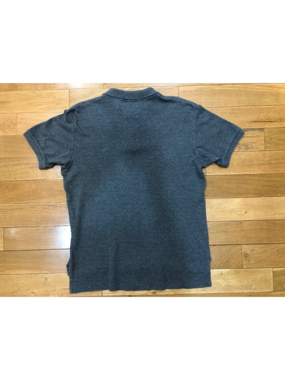 J Crew Oarsman Cotton Short Sleeve Gray Polo Collegiate Preppy Coastal Size M